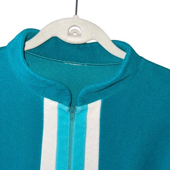 Vanity Fair Vintage Womens Robe Size Medium Green Dacron Pocket Casual - Picture 3 of 11